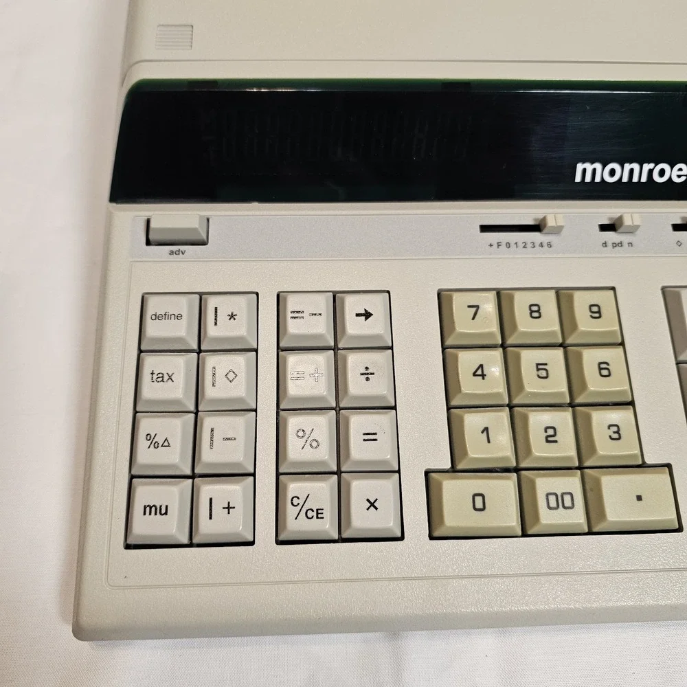 Monroe 8130 Heavy Duty Printing Calculator- Accounting/Purchasing Tested & Works